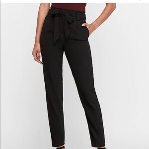 Express high-waisted paper bag ankle pant